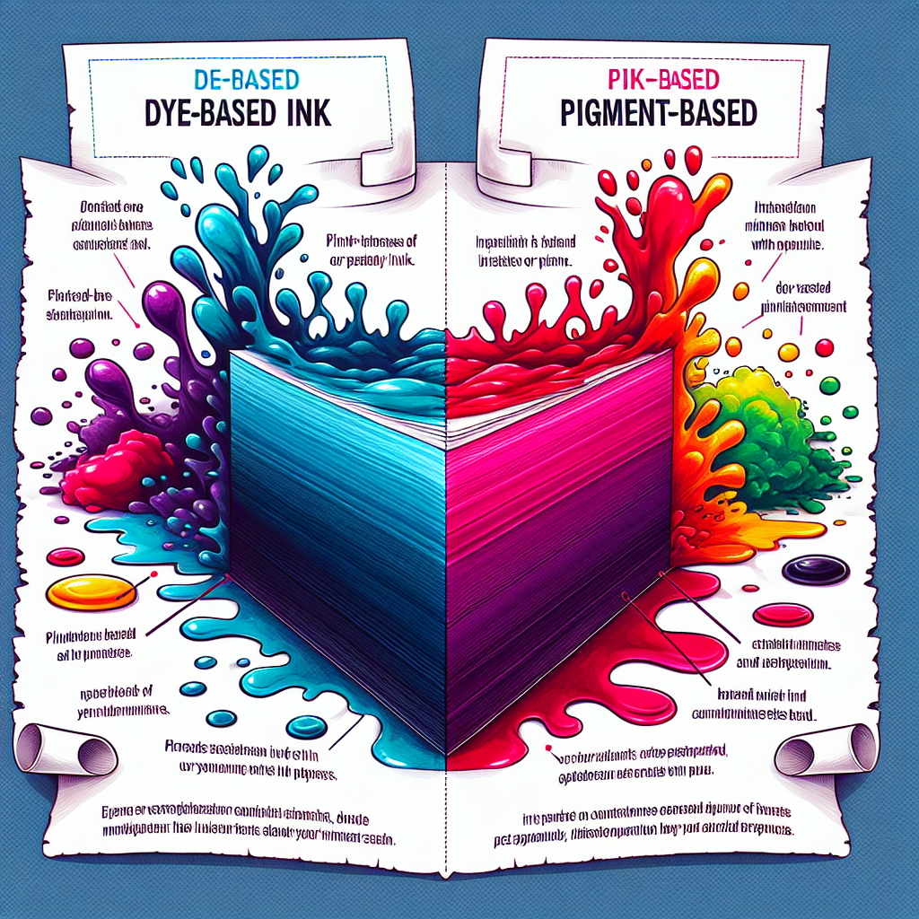 ¿Cuál es la diferencia entre la tinta a base de colorantes y la a base de pigmentos?